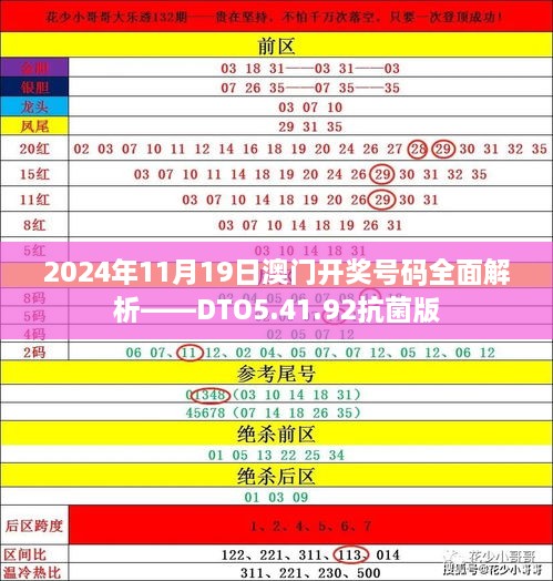 2024年11月19日澳门开奖号码全面解析——DTO5.41.92抗菌版