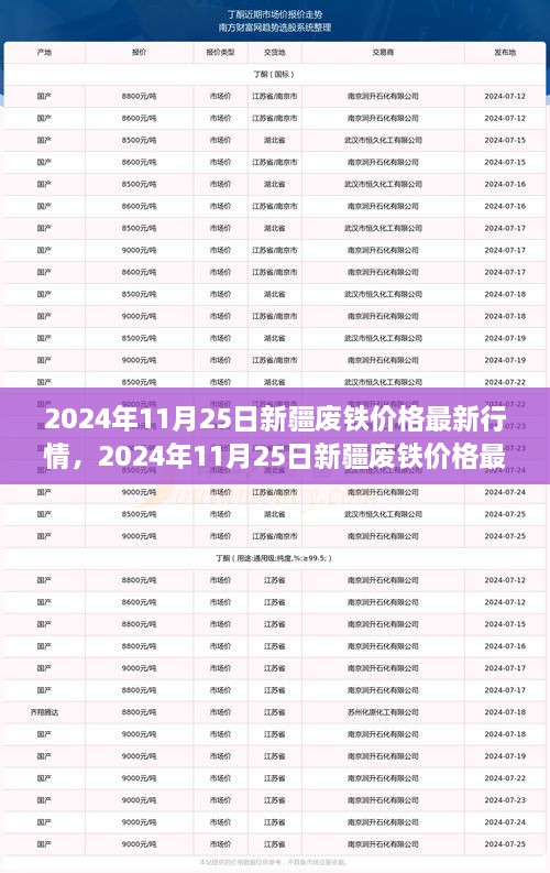 2024年11月25日新疆废铁价格最新行情深度解析与多方观点碰撞